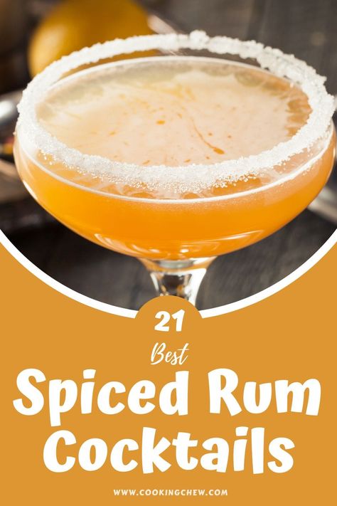 Thanks for stopping by! We have a list of 21 of our best Spiced Rum Cocktails to inspire your next gathering! They're all easy to make with various options, from tart & tangy to sweet & alcohol-heavy. Drinks Using Spiced Rum, Drinks Made With Spiced Rum, Spices Rum Cocktails, Recipes With Spiced Rum, Spiced Rum Cocktails Recipes, Spice Rum Drinks, Spice Rum Cocktails, Spiced Rum Cocktails Easy, Spiced Rum Christmas Cocktails