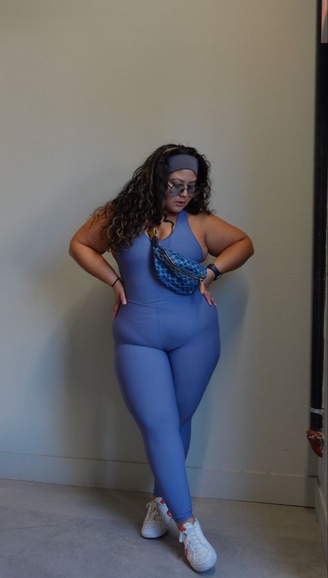 I am wearing a size large in this blue plus size unitard In paid partnership with @pinterestcreators SHOP HERE : https://liketk.it/3KwCa Gym Plus Size, Plus Size Athletic Wear, Yoga Aerial, Paid Partnership, Plus Size Outfit, Gym Outfits, Active Wear Outfits, Athletic Wear, Gym Workout