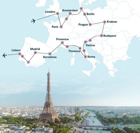 Europe Interrailing Route, Interrailing Europe, Interrail Europe, Euro Tour, Europe Trip Planning, Europe Train Travel, Europe 2024, Europe Holidays, Road Trip Europe