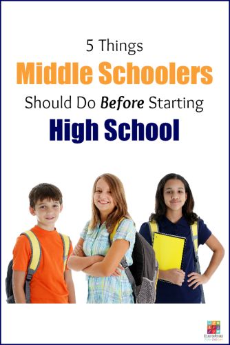 5 Things Middle Schoolers Should Do Before Starting High School Homeschooling Middle School, Middle School Homeschool, High School Help, Starting High School, Middle School Curriculum, Homeschool Middle School, School Transition, Homeschooling High School, Homeschool Encouragement