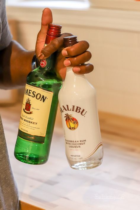 Two Summer Cocktail Ideas Using Jameson + Malibu Jameson Whiskey Drinks, Jameson Shots, Jameson Drinks, Jameson Cocktails, Malibu Drinks, Cottagecore Food, Drinks Summer, Jameson Whiskey, Cocktail Shots