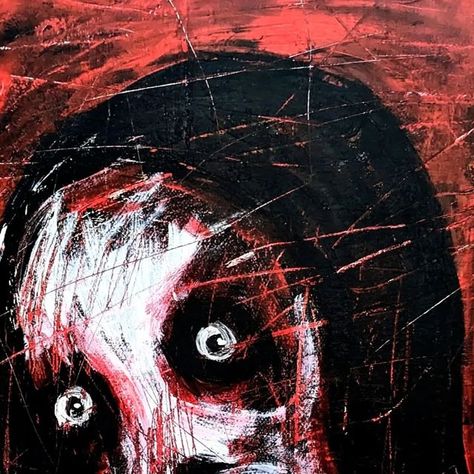 Vaxo Lang on Instagram: "•Macabre Expression• Acrylic painting on canvas Size 50x50 cm" Acrylic Painting Creepy, Creepy Canvas Paintings, Dark Acrylic Painting Ideas, Disgusting Creature, Creepy Painting Ideas, Cool Acrylic Paintings, Weird Painting Ideas, Horror Art Ideas, Painting Ideas Dark