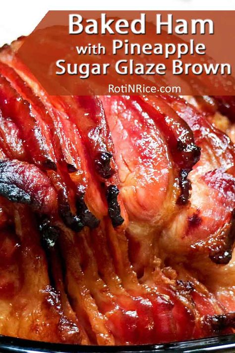 Baked Ham Glaze Recipe, Pinapple Ham, Pineapple Brown Sugar Glaze, Brown Sugar Ham Recipes, Ham Glaze Recipe Brown Sugar, Baked Ham Glaze, Glaze Ham, Pineapple Glaze For Ham, Ham With Pineapple