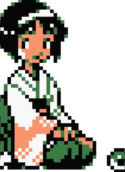 Pokemon Trainer Sprites, Erika Pokemon, Pokémon Sprites, Pokémon Perler, Pokemon Sprites, Pokemon Trainer, 8 Bit, Pixel Art, Tv Series