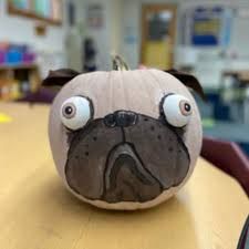 Greenfield Elementary School holds Successful Pizza Pumpkin Palooza Fundraiser - John Guilfoil Public Relations LLC Pig The Pug Pumpkin, Pizza Pumpkin, Pig The Pug, Pug Pumpkin, Book Character Pumpkins, Big Green Monster, Bad Case Of Stripes, Character Pumpkins, Horton Hears A Who