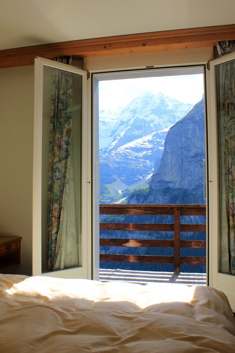 Room with a VIEW! Switzerland Hotel Eiger Grindelwald 2012 Austria Honeymoon, Switzerland House, Switzerland Hotels, Places In Switzerland, Couples Vacation, Switzerland Travel, Window View, Beautiful Places In The World, Travel Memories