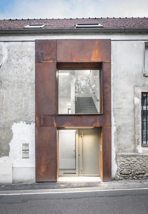 © Marcin A. Pawlowski Urban Industrial Decor, Architecture Renovation, Renovation Architecture, Corten Steel, Architecture Old, Facade Architecture, Old Building, House Architecture Design, Facade Design