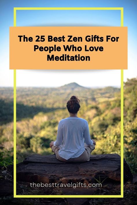 The 25 best zen gifts for people who love meditation with a photo of a woman meditating Gifts For Spiritual People, Gifts For History Buffs, Zen Gifts, Spiritual People, Meditation Retreat, Meditation Gifts, Meditation Cushion, Zen, The Top