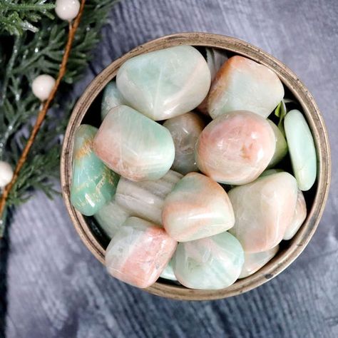 Sage Crystals, Pink Parrot, Pretty Crystals, Green Moonstone, Green Parrot, Heart Chakra Healing, Pink Moonstone, Crystal Aesthetic, Be Your Best Self