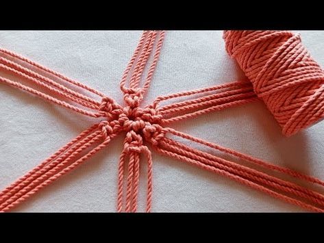 (8) Macrame - Diy Simple Macrame Coaster - Easy Step By Step Tutorial For Beginners - YouTube Macrame Coasters Diy Tutorial, Macrame Tutorial Step By Step, Simple Macrame, Diy Coasters, Macrame Tutorial, Macrame Diy, Easy Step, Macrame, Coasters