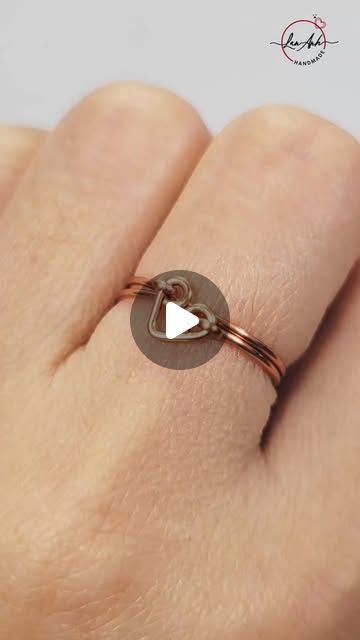 Lan Anh Handmade on Instagram: "Heart ring making for beginners : only 2 easy steps | DIY jewelry with wire  #shortsvideo #diy" Diy Jewelry With Wire, Jewelry With Wire, Wire Wrapping Tutorial, Instagram Heart, Wire Jewelry Tutorial, Ring Making, Diy Wire Jewelry, How To Make Rings, Jewelry Tutorials