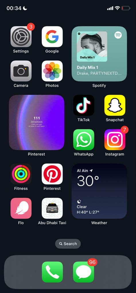 Ios 16 Home Screen, Ios 16, Iphone Layout, Home Screen, Home Page, Ios, Layout, Screen, Nike