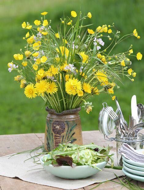 Dandelion Wedding, Forest Theme Wedding, Buttercup Flower, Dandelion Yellow, When To Plant, Yellow Cottage, Flower Cottage, Farm Photography, Green Garden