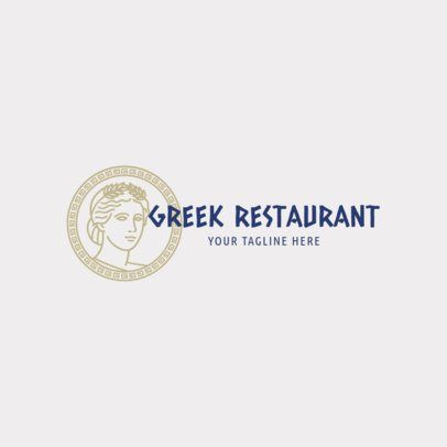 Greece Party, Logo Aesthetic, Greek Restaurant, Greek Restaurants, Clothing Brand Logos, Restaurant Logo, Vintage Food, Food Logo, Greek Food