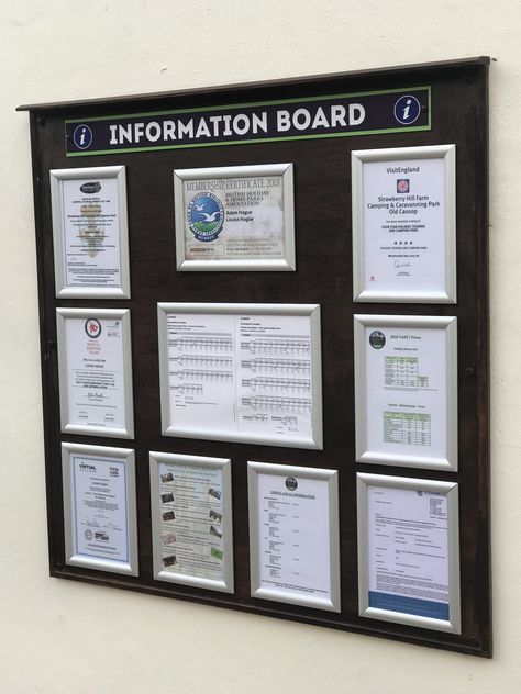 Community Notice Board, Information Board, Strawberry Hill, Camping Park, Strawberry Farm, Notice Board, Caravan Park, Information Design, Bees Knees