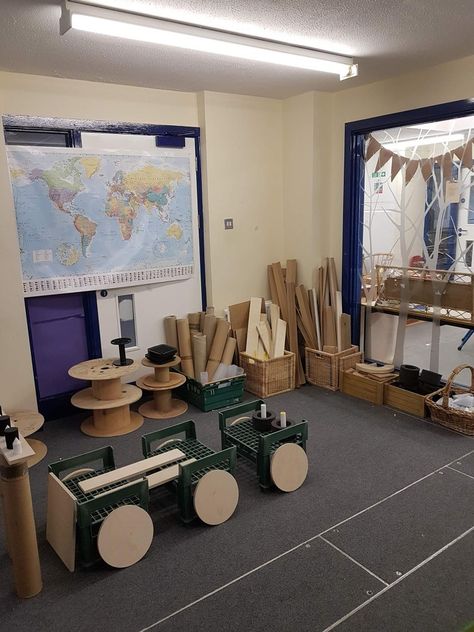 Tinkering Area Eyfs, Reggio Construction Area, Reception Construction Area, Curiosity Approach Construction Area, Preschool Construction Area, Eyfs Construction Area, Construction Area Early Years, Construction Eyfs, Eyfs Areas