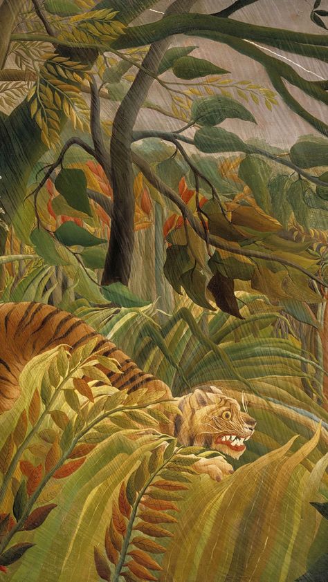 Rousseau Paintings, Henri Rousseau Paintings, Tax Collector, Jungle Painting, Avant Garde Artists, 2 September, Tropical Storm, Henri Rousseau, Post Impressionism