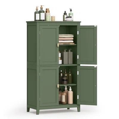 Bathroom Cabinets | Wayfair Cabinet Bathroom Storage, Bathroom Storage Unit, Storage Cabinet Bathroom, Freestanding Cabinet, Bathroom Floor Storage Cabinet, Tall Bathroom Storage Cabinet, Shower Items, Tall Bathroom Storage, Bathroom Floor Storage