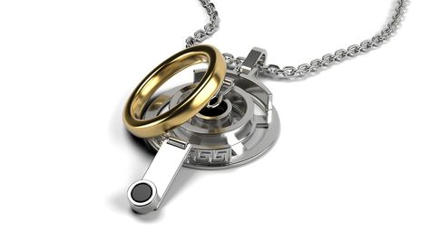 Ring necklace men