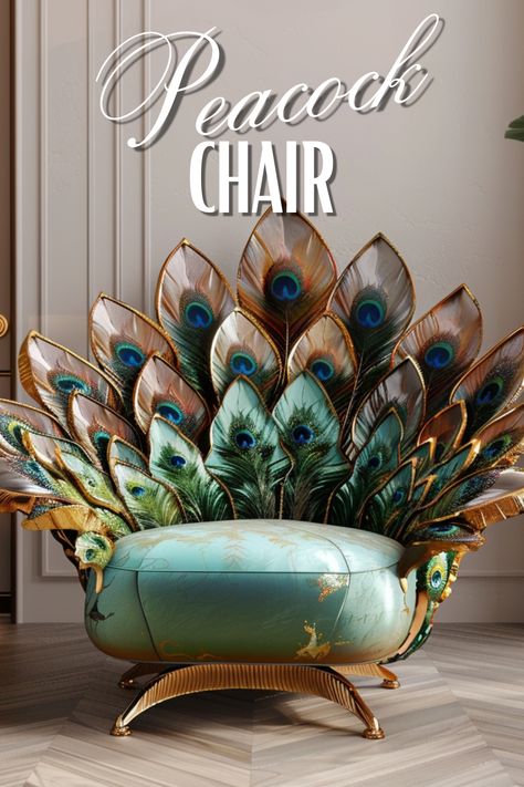 Dive into the world of home decor elegance with our collection of stunning peacock chairs! 🦚✨ Add a touch of exotic charm to your space. #PeacockChairs #HomeDecor #InteriorDesign #ExoticFurniture #DecorInspiration Peacock Color Decorating Ideas, Decorating With Peacock Feathers, Peacock Home Decor, Peacock Theme Decoration Home Decor, Peacock Interior Design Inspiration, Peacock Inspiration Board, Peacock Feather Home Decor, Peacock Feather Interior Home Decor, Peacock Room Decor