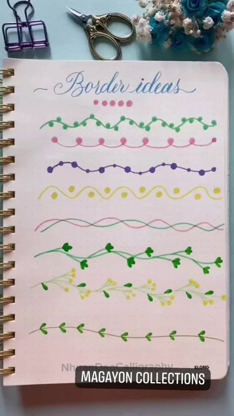 Calligraphy Journaling, Jada Facer, Boarders Designs For Projects, Journaling Aesthetic, Creative School Project Ideas, Colorful Borders Design, Bullet Journal Ideas Templates, Front Page Design, Paper Art Design