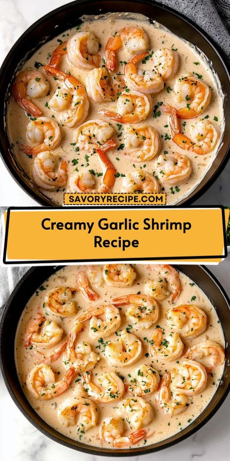 Want to elevate your seafood dinner ideas with a rich, flavorful dish? This creamy garlic shrimp recipe brings together fresh ingredients for a mouthwatering experience. Don’t forget to save this recipe for those nights when you crave something special! Creamy Shrimp Recipes, Shrimp Recipes With Rice, Seafood Dinner Ideas, Creamy Garlic Shrimp Recipe, Creamy Garlic Shrimp, Shrimp And Rice Recipes, Savory Recipe, Pasta Rice, Creamy Garlic Sauce