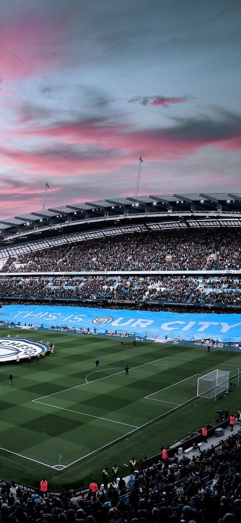 Man City Stadium, Football Stadium Wallpaper, Man City Fans, Manchester Stadium, City Of Manchester Stadium, Manchester City Logo, Tennis Wallpaper, Stadium Wallpaper, Manchester City Wallpaper