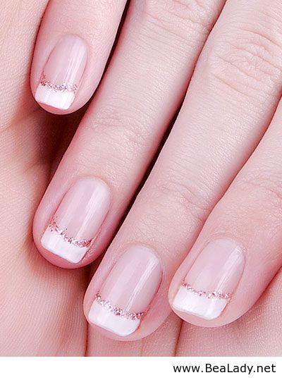 Gel Manicure Designs, Gel Manicure Colors, Pink French Manicure, Gel French Manicure, Glitter French Manicure, French Manicure Designs, Manicure Colors, Pink Manicure, French Manicure Nails