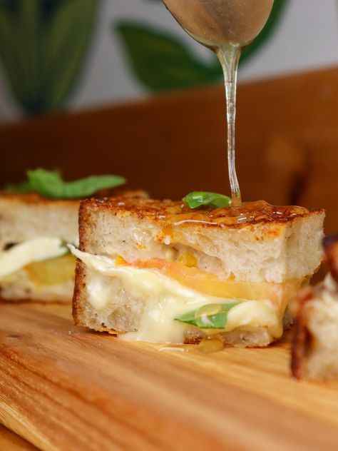 Farm Bread, Food Advice, Butter Spread, Parmesan Crusted, Local Honey, Cheese Bread, Recipe Notes, Heirloom Tomatoes, Grated Parmesan Cheese