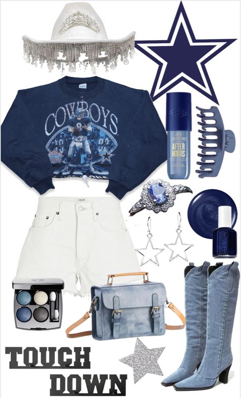 Cute Dallas Cowboys Game Outfit, Cowboys Game Outfit, Mlb Wife, Women Western Outfits, Cowboys Outfits, Cowboy Outfits For Women, Dallas Outfit, Dallas Cowboys Outfits, Football Outfit