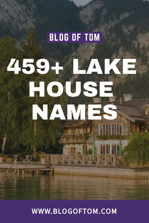 Lake House Names, Modern Lake House Decor, Small Lake Houses, Lake House Rentals, Lakeside Retreat, Cottage Names, Tranquil Home, Lake House Bathroom, Holiday Getaway