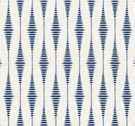 Linen Wallpaper, Navy Blue Linen, Ikat Pattern, Dyeing Techniques, Geometric Wallpaper, Blue Pearl, Wallpaper Roll, Stick Wallpaper, Peel And Stick Wallpaper