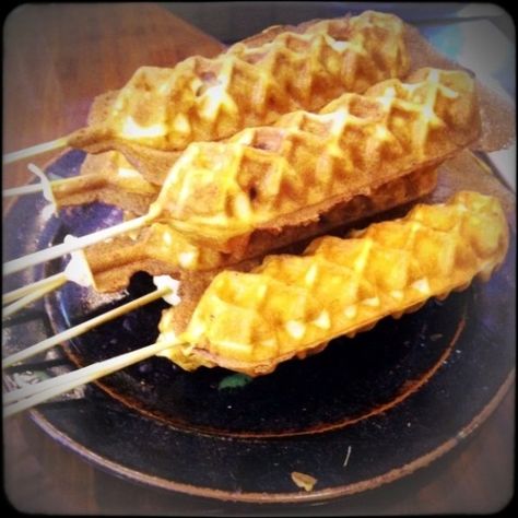 Waffle Maker Ideas, Waffle Dog, Waffle Iron Ideas, Waffle Ideas, Iron Foods, Iron Ideas, Waffle Iron Recipes, Making Grilled Cheese, Waffle Maker Recipes