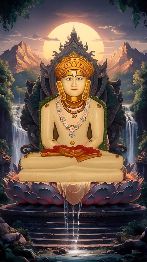 Jain God Wallpaper, Neminath Bhagwan, Jainism Wallpaper, Jain Paintings, Bg Video, Ganesha Sketch, Vedic Astrology Charts, Astrology Charts, Jai Sri Ram