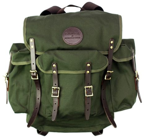 Duluth Pack Large Utility Bag. Duluth Pack make some of the best canvas bags in the world. With a great history between Canada and the USA, the lakeside company have become known for their lifetime guarantee. We took their classic Wanderer Pack made some small some adjustments to better suit our needs in the city, while still being able to withstand the rigors of the outdoors. For the Spring we brought back the small straight straps, brass hardware and custom patch but opted for olive drab co... Bushcraft Backpack, Country Man, Bushcraft Kit, Duluth Pack, Utility Bag, Bug Out Bag, Survival Gear, Men's Backpack, Bagpack