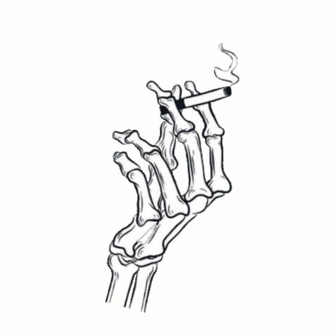 Skeleton Hand Holding Ciggerate, Ciggerate Drawing Easy, Ciggerate Tattoo, Skeleton Hand Reference, Ciggerate Drawing, Lighter Drawing, Skeleton Arm, Text Stickers, Cholo Art