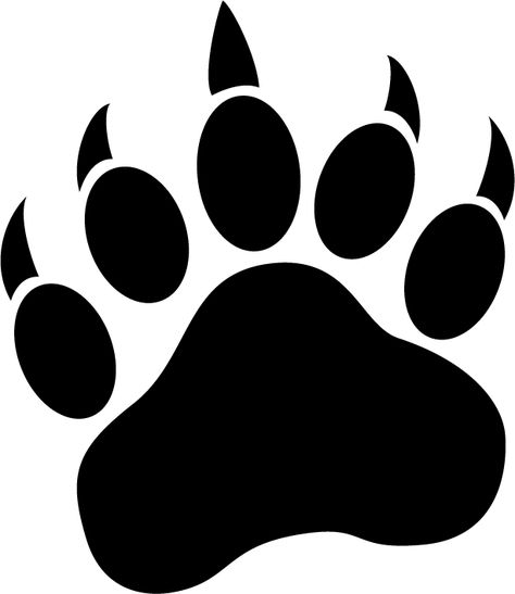 OSO Bear paw Logo Bear Paw Drawing Simple, Paw Template, Bear Footprint, Paw Drawing, Bear Paw Print, Paw Logo, January Activities, Bear Theme, Bear Paw