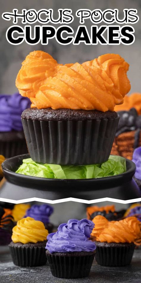 Witch Cupcakes, Bread Booze Bacon, Hocus Pocus Party, The Sanderson Sisters, Hair Inspired, Halloween Party Snacks, Halloween Food Treats, Halloween Baking, Sanderson Sisters