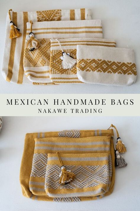 Mexican Accessories, Organizing Bags, Textile Bags, Embroidered Handbag, Diy Bags Patterns, Textile Bag, Diy Bags Purses, Tote Bags Sewing, Handcrafted Bags