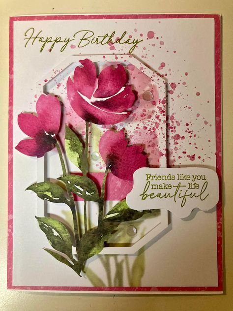 Pumpkin Painted, Happy Birthday Friends, Paper Pumpkin Stampin Up, Happy Birthday Beautiful, Pumpkin Cards, Birthday Stamps, Fold Cards, Fun Fold Cards, Painted Pumpkins