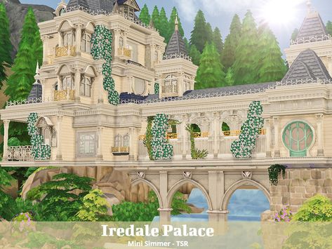 Mini Simmer's Iredale Palace (No CC) Sims 4 Palace, Castle Layout, Beautiful Palace, Castle House Design, The Sims 4 Lots, Sims Inspiration, Maxis Match Cc, Sims 4 House Plans, Sims 4 House Design