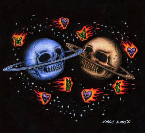 Marcos Alvarado on Twitter: "A celestial bond… " Trippy Profile Pictures, Marcos Alvarado Art, Trippy Aesthetic, Trash Art, Cosmic Art, Spiritual Artwork, Feminine Art, Girly Pictures, Cute Profile Pictures