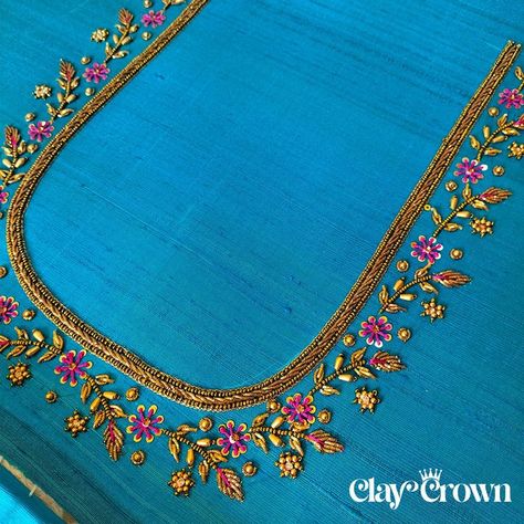 Stain Stitch, Peacock Embroidery Designs, Hand Work Design, Flower Machine Embroidery Designs, Birds Embroidery Designs, Hand Beaded Embroidery, Simple Embroidery Designs, Diy Embroidery Designs, Bead Embroidery Tutorial