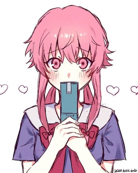 484 個讚，6 則留言 - Instagram 上的 愛❀~（@kawaii.kandi）：「 's post ➺ °.•❀•.° Yuno Gasai 💕 ➺ ✿Artist: 6sb ❀Source: pixiv.net ✿First like 👉 @wena_mako o(>‿<✿) ➺… 」 Future Diary Yuno, Yuno Mirai Nikki, Yuno Gasai Cosplay, Yuno Gasai Anime, Future Diaries, Mirai Nikki Future Diary, Gasai Yuno, Yandere Girl, Yuno Gasai