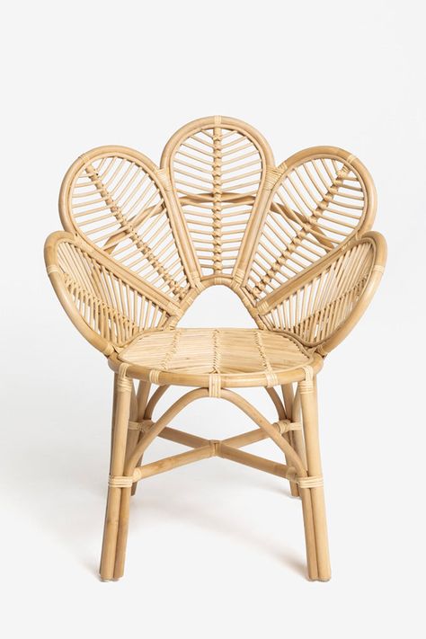 Lily Rattan Peacock Chair Yurt Decor, Accent Chair Design, Natural Wood Home Decor, Rattan Bedroom Furniture, Natural Wood Home, Vintage Rattan Furniture, Bohemian Chair, Rattan Lighting, Rattan Peacock Chair