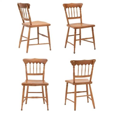 English Scrubbed Pine Plank Seat Dining Chairs Farmhouse Cottage, a Set of Four Cottage Dining Chairs, Modern Farmhouse Dining Chairs, Dining Chairs Farmhouse, White Wood Dining Chairs, Chateau Kitchen, Oak Table And Chairs, English Cottage Kitchens, Cottage English, Dining Farmhouse