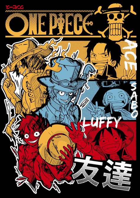 One Piece Poster, Cel Shading, Typography Shirt Design, Streaming Anime, Sublimacion Ideas, One Piece Design, Desain Buklet, Download Anime, Desain Editorial