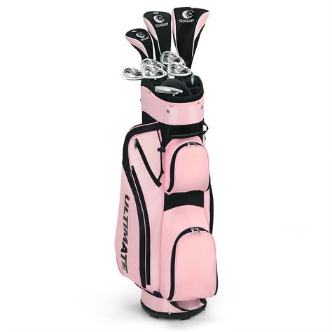 Specially designed for intermediate to advanced players, this woman complete golf club set takes you golf to a new level. Golf Stand Bags, Golf Club Sets, Golf Set, Putt Putt, Play Golf, Ladies Golf, Lace Up Flat, Golf Club, Sports Equipment