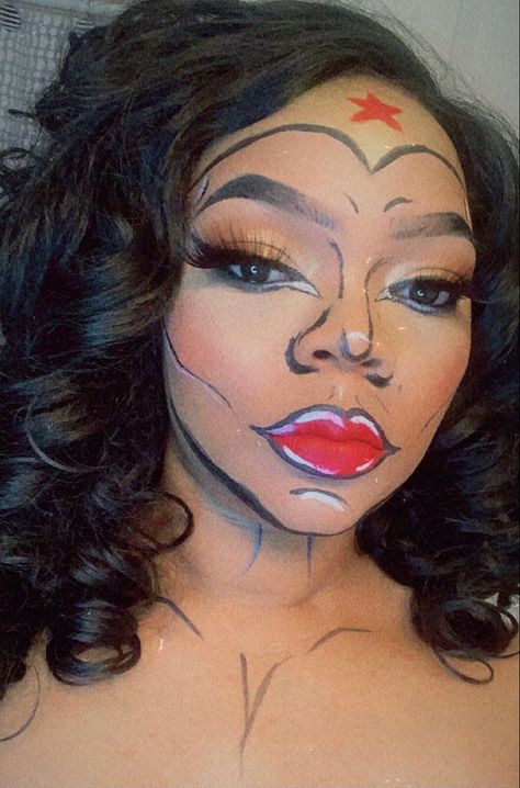 Super hero make up Hero Makeup Ideas, Super Hero Makeup Women, Super Hero Makeup, Hero Makeup, Superhero Makeup, Wonder Woman Makeup, Woman Makeup, Special Effects, Super Hero