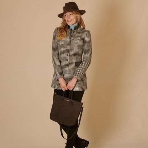 Tadworth Dog Tooth Coat Country Outfit, Country Jackets, Race Day Outfits, Tweed Jackets, Womens Tweed Jacket, Country Attire, Womens Tweed, Country Clothing, British Outfits